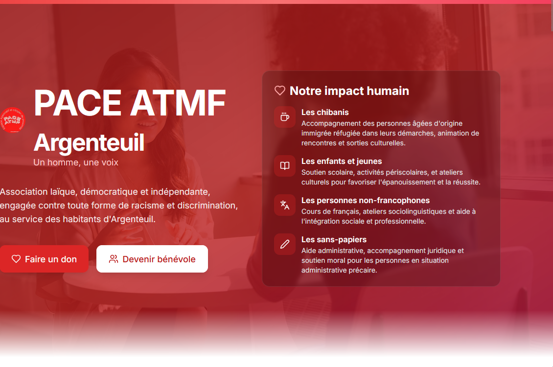 Screenshot du projet ATMF Argenteuil